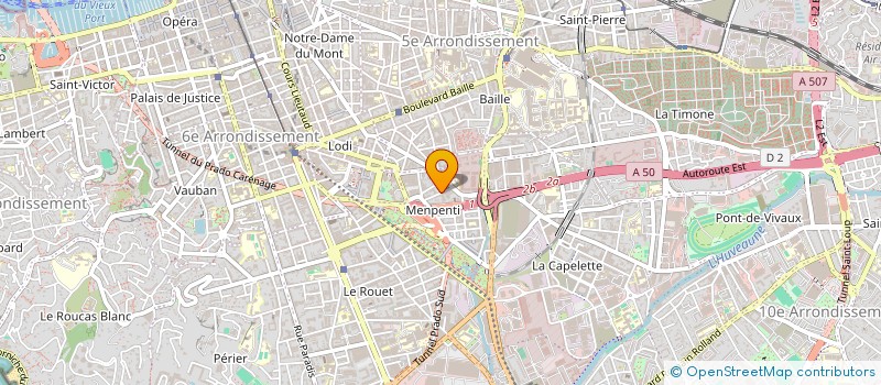 localisation de l'entreprise SCI IMMO-SUD à MARSEILLE