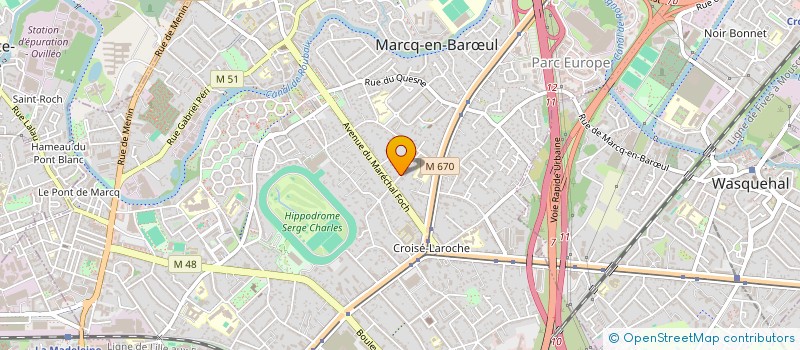 localisation de l'entreprise SCI IMMO TAMARIS à MARCQ-EN-BARŒUL