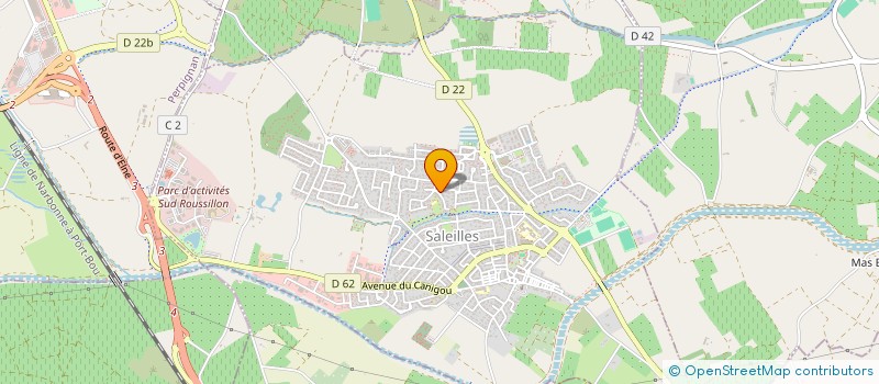localisation de l'entreprise SCI IMMO-TEA  SALEILLES