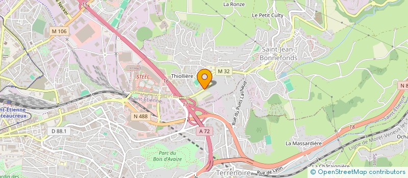 localisation de l'entreprise SCI IMMO'TECH  SAINT-JEAN-BONNEFONDS