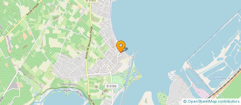 localisation de l'entreprise SCI IMMO THAU CONSTRUCT à MARSEILLAN