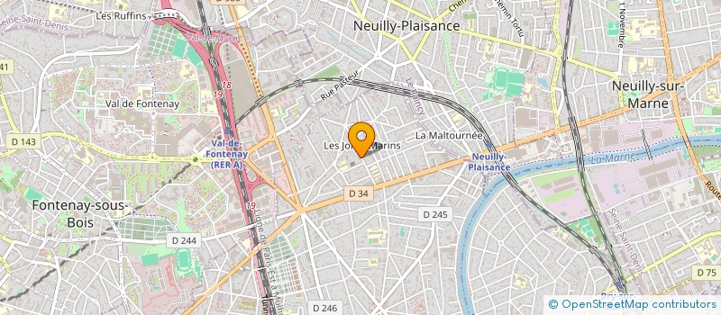 localisation de l'entreprise SCI IMMO URIEL  LE PERREUX-SUR-MARNE