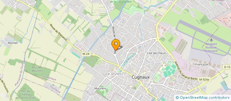 localisation de l'entreprise SCI IMMO VEIGA  CUGNAUX