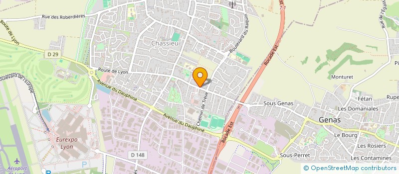 localisation de l'entreprise SCI IMMO VET  CHASSIEU