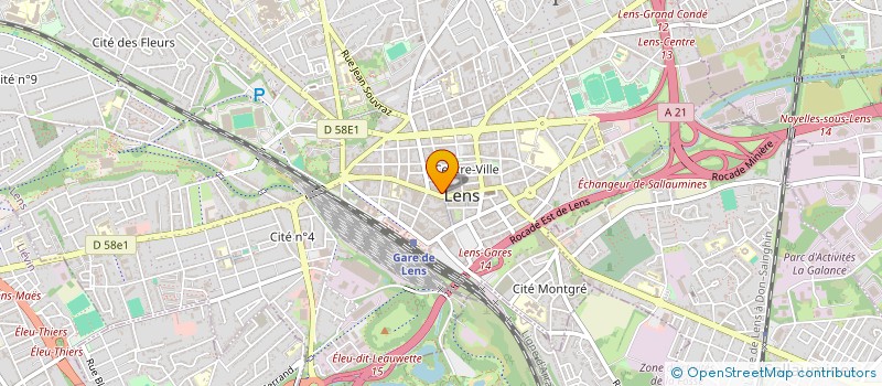 localisation de l'entreprise SCI IMMO VICTOIRE  LENS