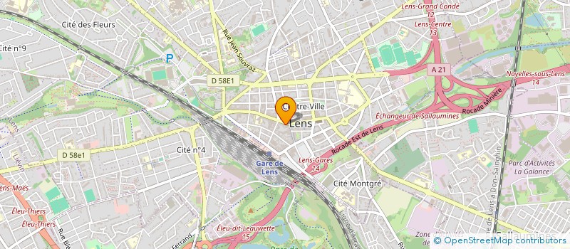 localisation de l'entreprise SCI IMMO VILLE  LENS