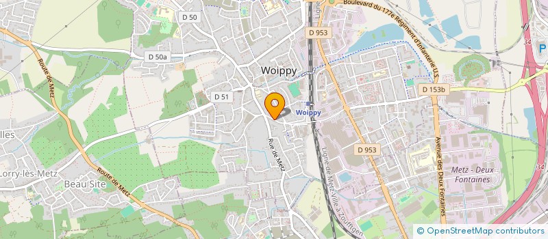 localisation de l'entreprise SCI IMMO WAVES 57 à WOIPPY