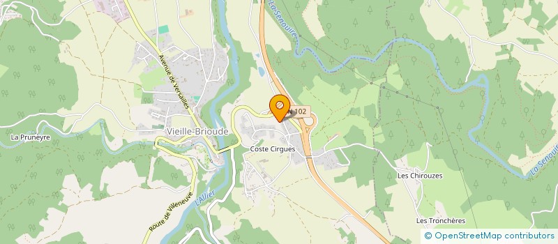 localisation de l'entreprise SCI IMMO YFJE  VIEILLE-BRIOUDE