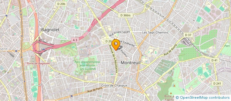 localisation de l'entreprise SCI IMMO ZL à MONTREUIL