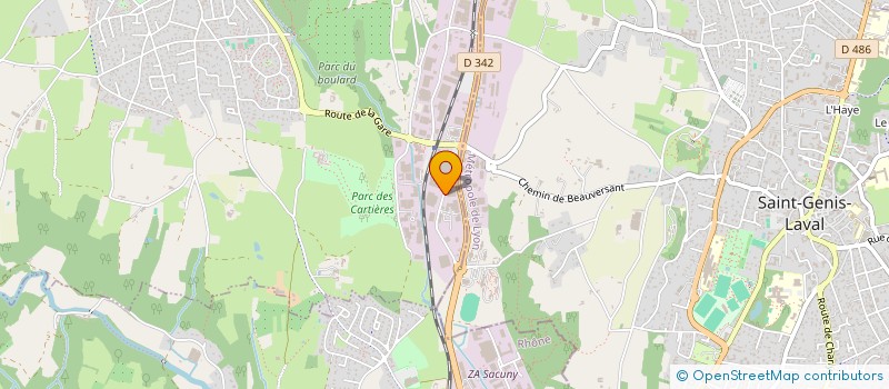 localisation de l'entreprise SCI IMMO2BIS  CHAPONOST