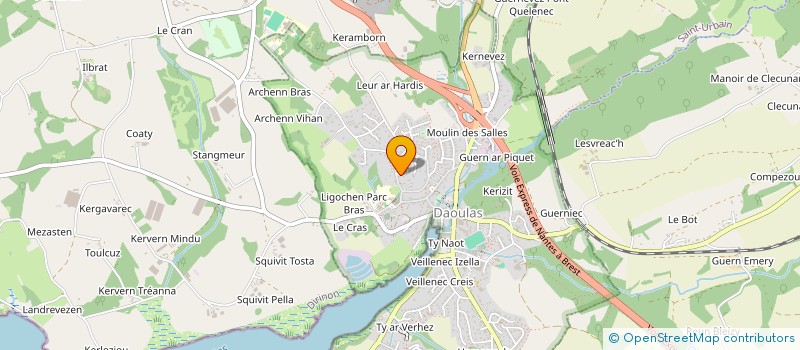 localisation de l'entreprise SCI IMMO2L  DAOULAS