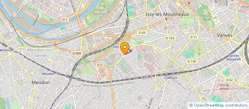 localisation de l'entreprise SCI IMMO2M à ISSY-LES-MOULINEAUX