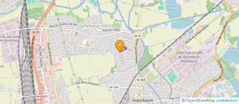 localisation de l'entreprise SCI IMMO3G  SOUFFELWEYERSHEIM