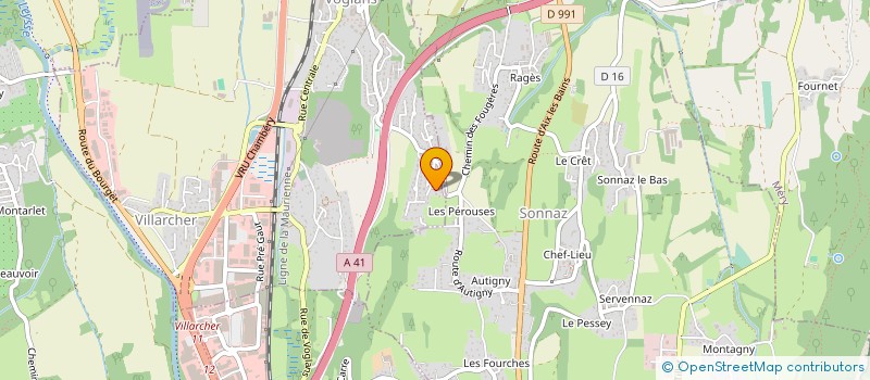 localisation de l'entreprise SCI IMMOAIX  VOGLANS