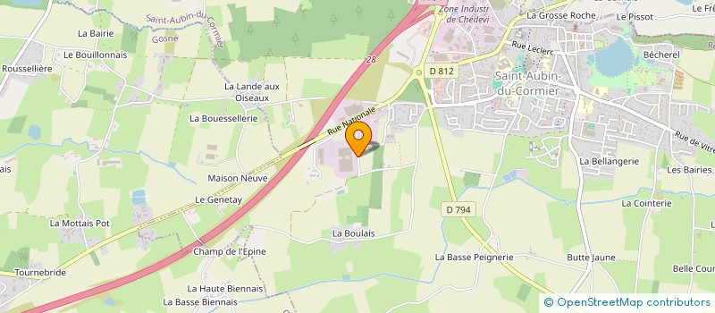 localisation de l'entreprise SCI IMMOANGELY  SAINT-AUBIN-DU-CORMIER