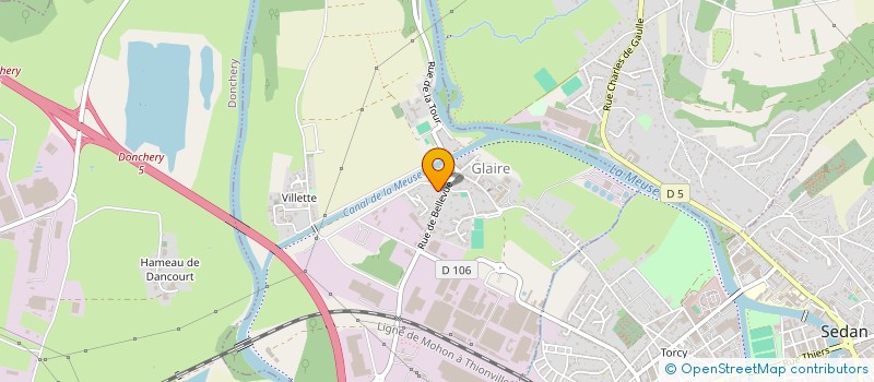 localisation de l'entreprise SCI IMMOBAT  GLAIRE