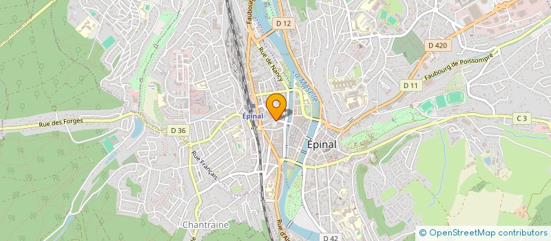 localisation de l'entreprise SCI IMMOBAX à EPINAL