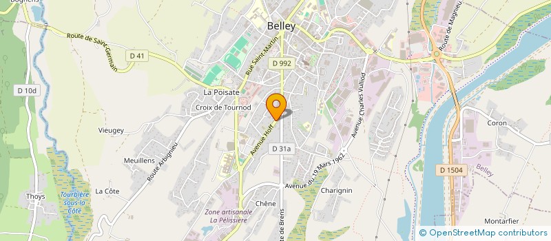 localisation de l'entreprise SCI IMMOBEL 5  BELLEY