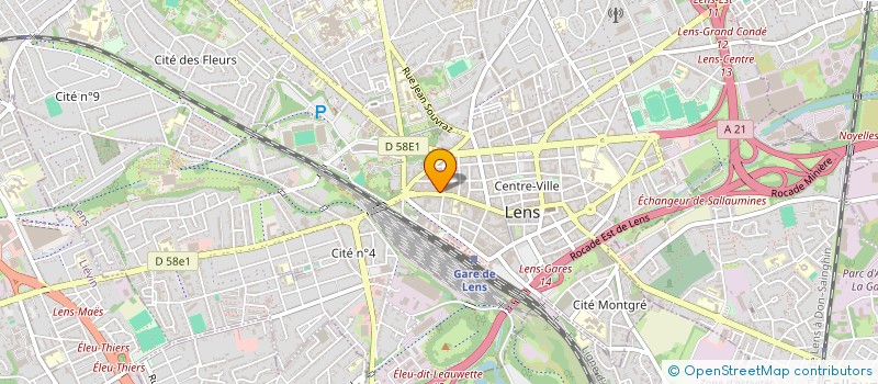 localisation de l'entreprise SCI IMMOBEL  LENS