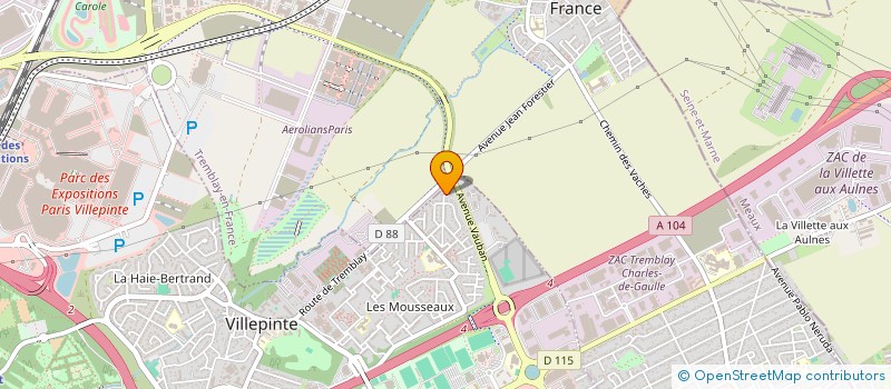 localisation de l'entreprise SCI IMMOBHIMRI à VILLEPINTE