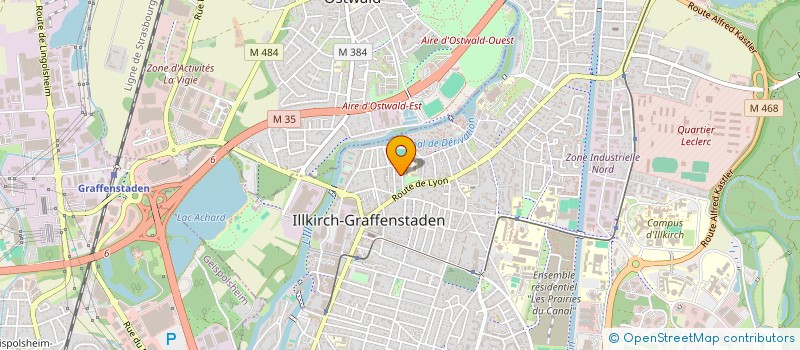 localisation de l'entreprise SCI IMMOBILEVIE  ILLKIRCH-GRAFFENSTADEN