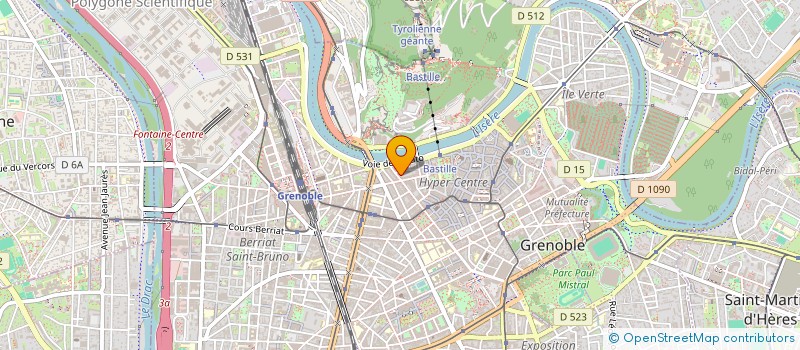 localisation de l'entreprise SCI IMMOBILIA INVESTISSEMENT à GRENOBLE