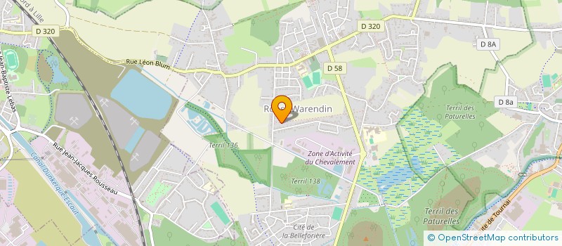 localisation de l'entreprise SCI IMMOBILIAIRE  ROOST-WARENDIN