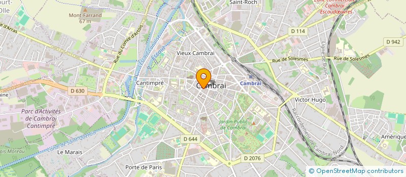 localisation de l'entreprise SCI IMMOBILIARE à CAMBRAI