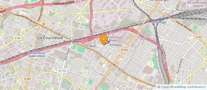 localisation de l'entreprise SCI IMMOBILIARE à LA COURNEUVE