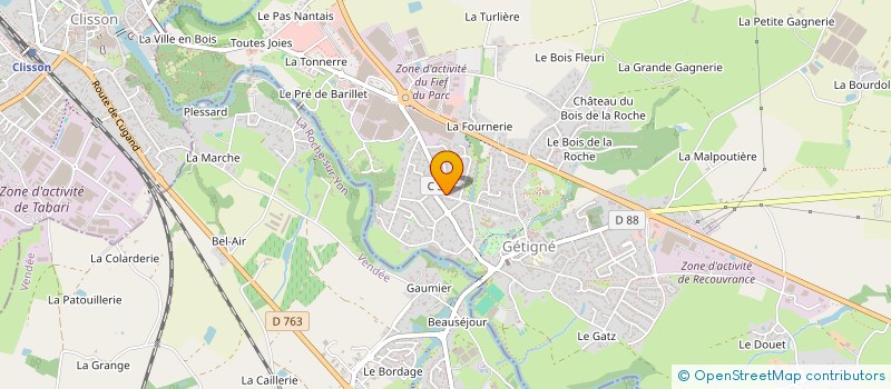 localisation de l'entreprise SCI IMMOBILIER CECLAIREL  BOUSSAY