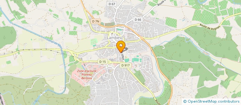 localisation de l'entreprise SCI IMMOBILIER CONCEPT  LAMBESC