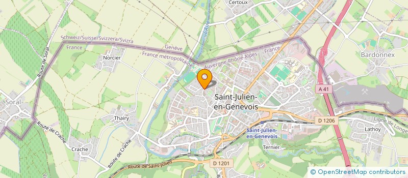 localisation de l'entreprise SCI IMMOBILIER CONCEPT INVESTISSEMENT  ARCHAMPS