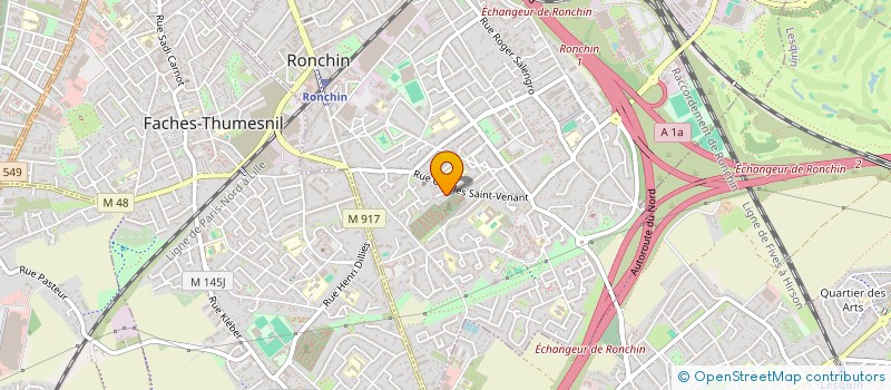 localisation de l'entreprise SCI IMMOBILIER EVRARD  RONCHIN