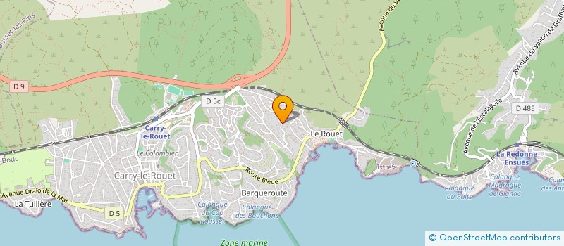 localisation de l'entreprise SCI IMMOBILIER FERRIER  CARRY-LE-ROUET