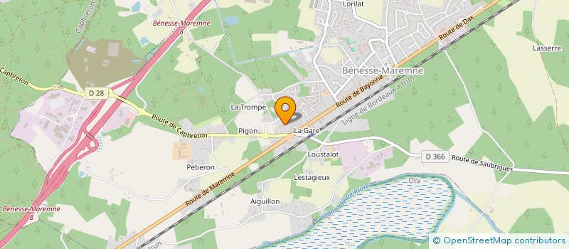 localisation de l'entreprise SCI IMMOBILIER FSO  BENESSE-MAREMNE