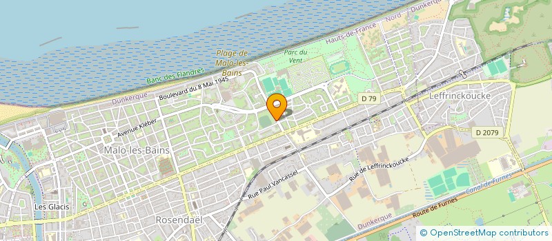 localisation de l'entreprise SCI IMMOBILIER MARIE LOUISE à DUNKERQUE