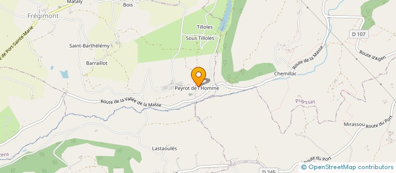 localisation de l'entreprise SCI IMMOBILIER REGADE  MADAILLAN