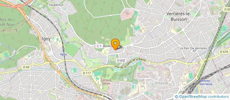 localisation de l'entreprise SCI IMMOBILIERE ALPHA-CIM à VERRIERES-LE-BUISSON