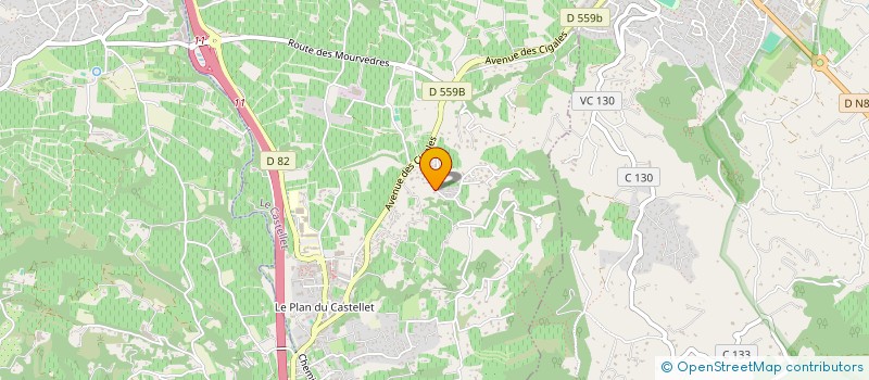 localisation de l'entreprise SCI IMMOBILIERE CARILLO-GILLIBERT  LE CASTELLET