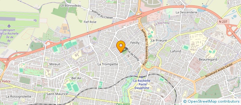 localisation de l'entreprise SCI IMMOBILIERE CHARIVARI  LA ROCHELLE