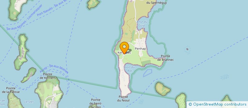 localisation de l'entreprise SCI IMMOBILIERE COMTE  ILE-AUX-MOINES