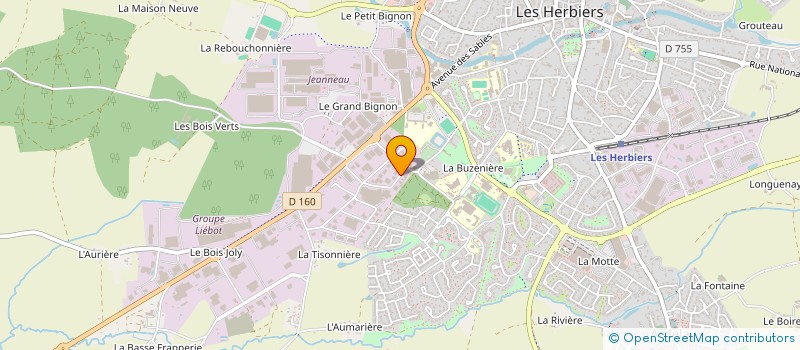 localisation de l'entreprise SCI IMMOBILIERE CRISTAL à LES HERBIERS
