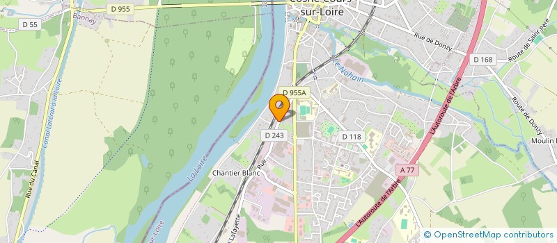 localisation de l'entreprise SCI IMMOBILIERE D'ENTREPRISE à COSNE-COURS-SUR-LOIRE