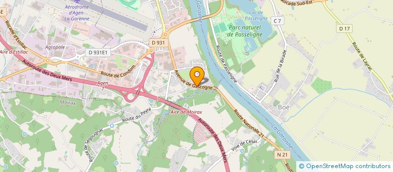 localisation de l'entreprise SCI IMMOBILIERE DARIMMO  LE PASSAGE