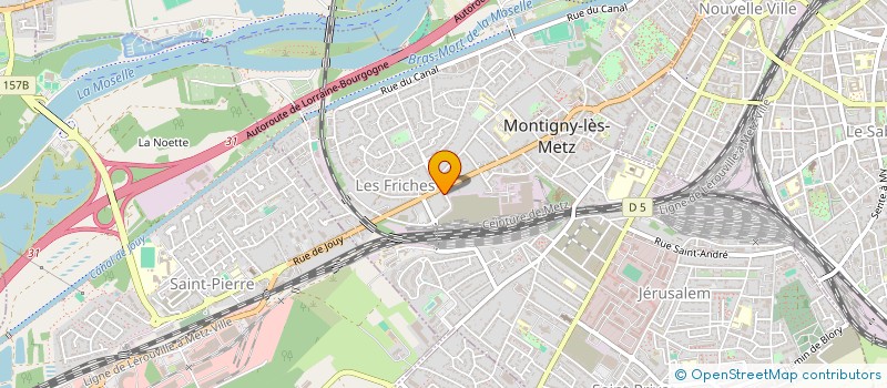 localisation de l'entreprise SCI IMMOBILIERE DES ENTREPRISES à MONTIGNY-LES-METZ