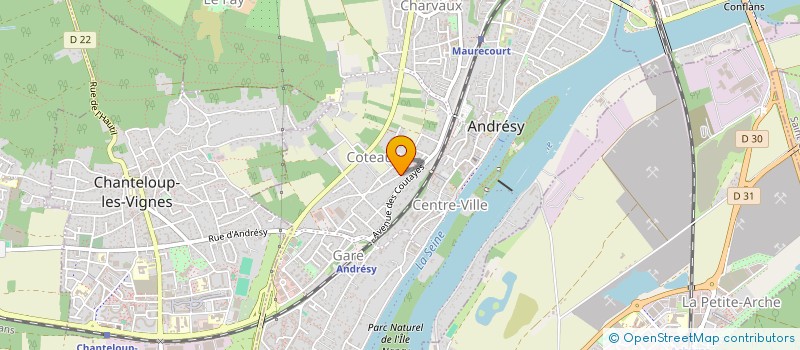 localisation de l'entreprise SCI IMMOBILIERE DES VIGNES  ANDRESY