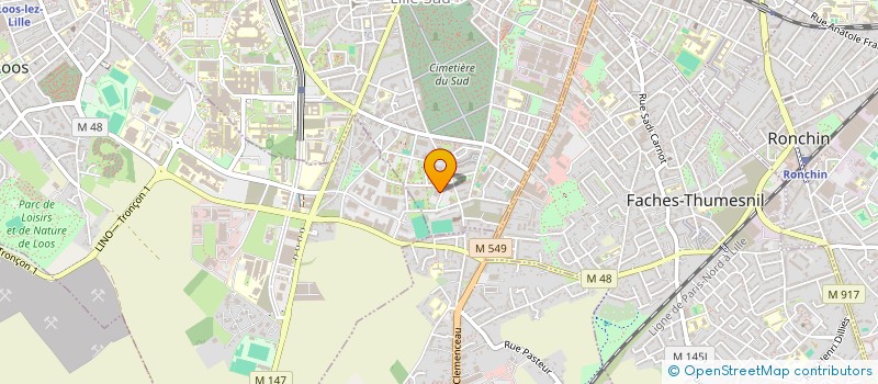 localisation de l'entreprise SCI IMMOBILIERE DU CENTRE à LILLE