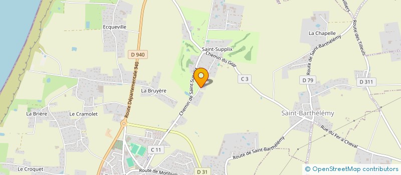 localisation de l'entreprise SCI IMMOBILIERE DU CLAIREAU  OCTEVILLE-SUR-MER