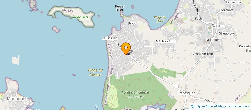 localisation de l'entreprise SCI IMMOBILIERE DU SIECK  SANTEC