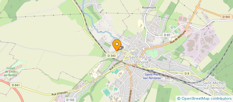 localisation de l'entreprise SCI IMMOBILIERE DU TERNOIS  GAUCHIN-VERLOINGT